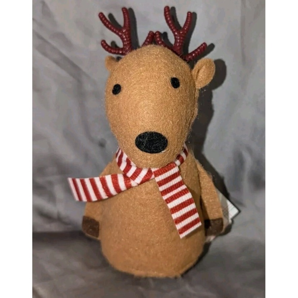 Small Plush Reindeer Christmas Decor Target Bullseye Playground NWT NEW